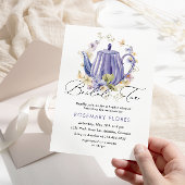 Elegant bruids thee bloemig Vrijgezellenfeest Kaart