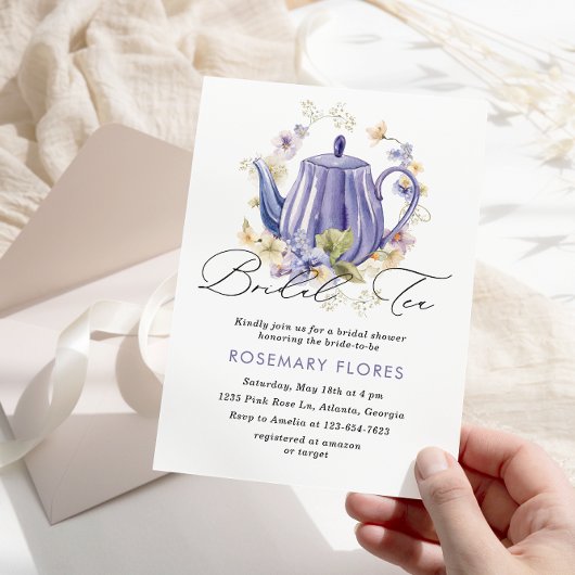 Elegant bruids thee bloemig Vrijgezellenfeest Kaart