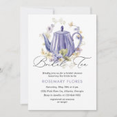 Elegant bruids thee bloemig Vrijgezellenfeest Kaart (Voorkant)