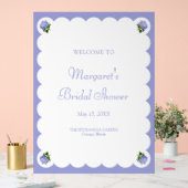 Elegant bruidsfeest Hydrangea welkomstbord Acryl Bord (Huwelijk)