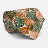 Elegant bruidsjonker geschenk tropische bloemen stropdas (Opgerold)