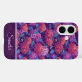Elegant bruidsmeisje cadeau hydrangea naam Case-Mate iPhone case (Achterkant (horizontaal))