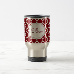 Elegant bruidsmeisje cadeau Marokkaans patroon mon Reisbeker