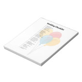 Elegant bruiloft Checklist Notitieblok (Linkerzijde)