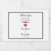 Elegant Bruiloft Dank u Mini Liquor Flessenetiket Likeurfles Etiket (Enkel label)