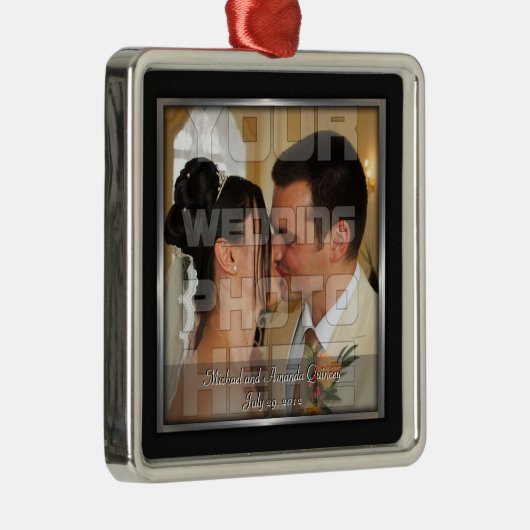 Elegant bruiloft foto Ornament (Rechts)