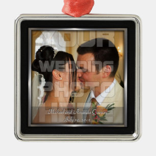 Elegant bruiloft foto Ornament