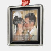 Elegant bruiloft foto Ornament (Links)