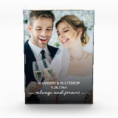 Elegant bruiloft fotoblok (Voorkant)