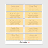 Elegant bruiloft gastadresetiketten sticker (Vel)