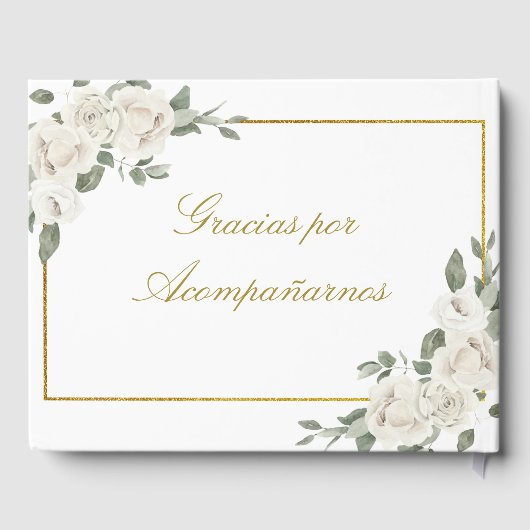 Elegant bruiloft gastenboek (Achterkant)