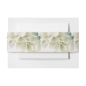 Elegant bruiloft gebladerte gedempt groen uitnodigingen wikkel (Voorkant Voorbeeld)