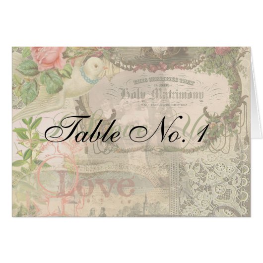 Elegant Bruiloft Huwelijk Antiek Vintage (Voorkant Horizontaal)