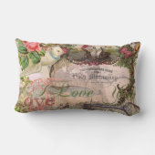 Elegant Bruiloft  Huwelijk Antiek Vintage Kussen (Achterkant)