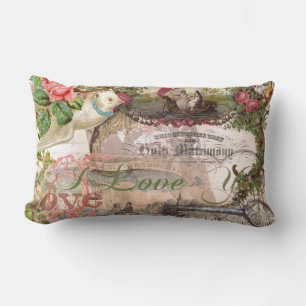 Elegant Bruiloft  Huwelijk Antiek Vintage Kussen