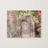 Elegant Bruiloft  Huwelijk Antiek Vintage Legpuzzel (Horizontaal)