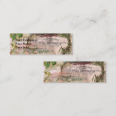 Elegant Bruiloft  Huwelijk Antiek Vintage Mini Visitekaartje (Voorkant / Achterkant)