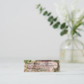 Elegant Bruiloft  Huwelijk Antiek Vintage Mini Visitekaartje (Staand voorkant)