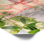 Elegant Bruiloft Huwelijk Antiek Vintage Perfect Poster (Hoek)