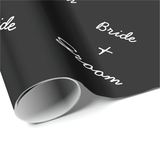 Elegant bruiloft inpakpapier voor bruid en bruideg (Rol Hoek)