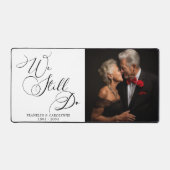 Elegant Bruiloft Jubileum Gelofte Vernieuwing Bureaumat (Voorkant)