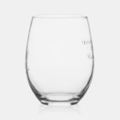 Elegant Bruiloft Jubileum Gelofte Vernieuwing Wijnglas Zonder Voet (Links)