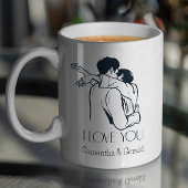 Elegant Bruiloft Jubileum Valentijnsdag Liefde Koffiemok