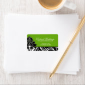 Elegant Bruiloft Label Sieraden Logo Lime Green (Insitu)