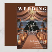 Elegant bruiloft magazine Hoesje Kaart (Voorkant / Achterkant)