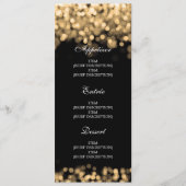 Elegant Bruiloft Menu Gouden Lichten (Voorkant)