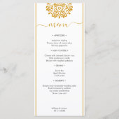 Elegant bruiloft met Floral Arabic Mandala Menu (Voorkant)