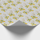 Elegant bruiloft met gele rozen en goud cadeaupapier (Hoek)