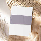 Elegant Bruiloft Monogram Bruiloft Lila Lavendel Uitnodigingen Wikkel