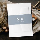 Elegant Bruiloft Monogram Gepersonaliseerd Uitnodigingen Wikkel