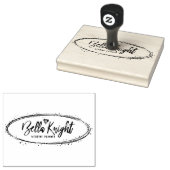 Elegant Bruiloft of Sieraden Bedrijf Logo Custom Rubberstempel (Gestempeld)