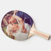 Elegant Bruiloft Paar Tafeltennis Aangepast Tafeltennisbatje (Zijkant)