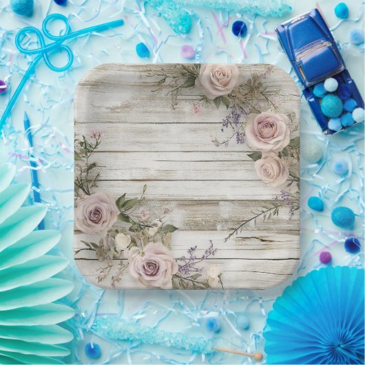 Elegant Bruiloft Papieren Bord (Feest)