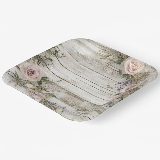 Elegant Bruiloft Papieren Bord (Gebogen)