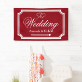 Elegant bruiloft receptiegangbord spandoek (Insitu)