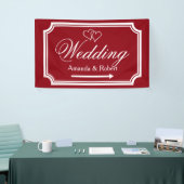 Elegant bruiloft receptiegangbord spandoek (Beurs)