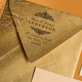  Elegant Bruiloft Retouradres Zelfinktende Stempel