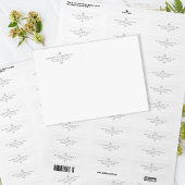 Elegant bruiloft retouradres zwart wit blad etiket