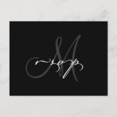 Elegant bruiloft RSVP Briefkaart (Voorkant)