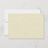 Elegant Bruiloft RSVP Ecru Kant (Achterkant)