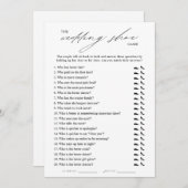 Elegant bruiloft schoen spel kaart (Voorkant / Achterkant)