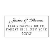 Elegant Bruiloft Script Zelfinktende Stempel (Design)