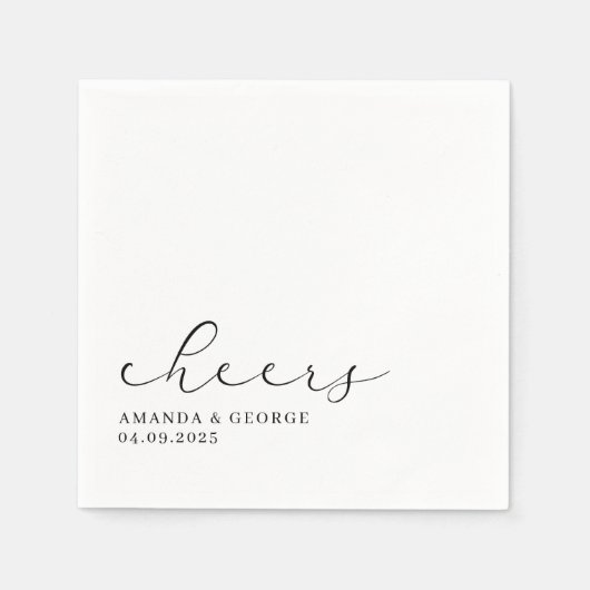 Elegant bruiloft servet (Voorkant)