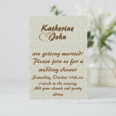 Elegant bruiloft-uitnodiging kaart (Staand voorkant)