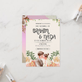 "Elegant bruiloft uitnodiging ontwerp