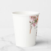 Elegant bruiloft waterverf floral papieren bekers (Rechts)